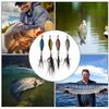 4Pcs Feather Bait Lures Durable with Hook Fishing Tackle Accessories 5.2g 2.5cm