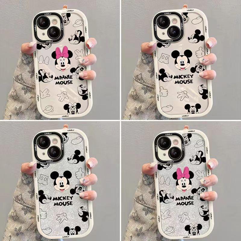 Cartoon Mickey Mouse Apple 13 Phone Case iPhone 14 Pro Max 12/11 XS/XR/7P/8P Anti-Fingerprint