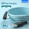 Yizhi Star 66W Fast Charge Type-C Elbow Cable for Huawei Mate40, P60, Honor.