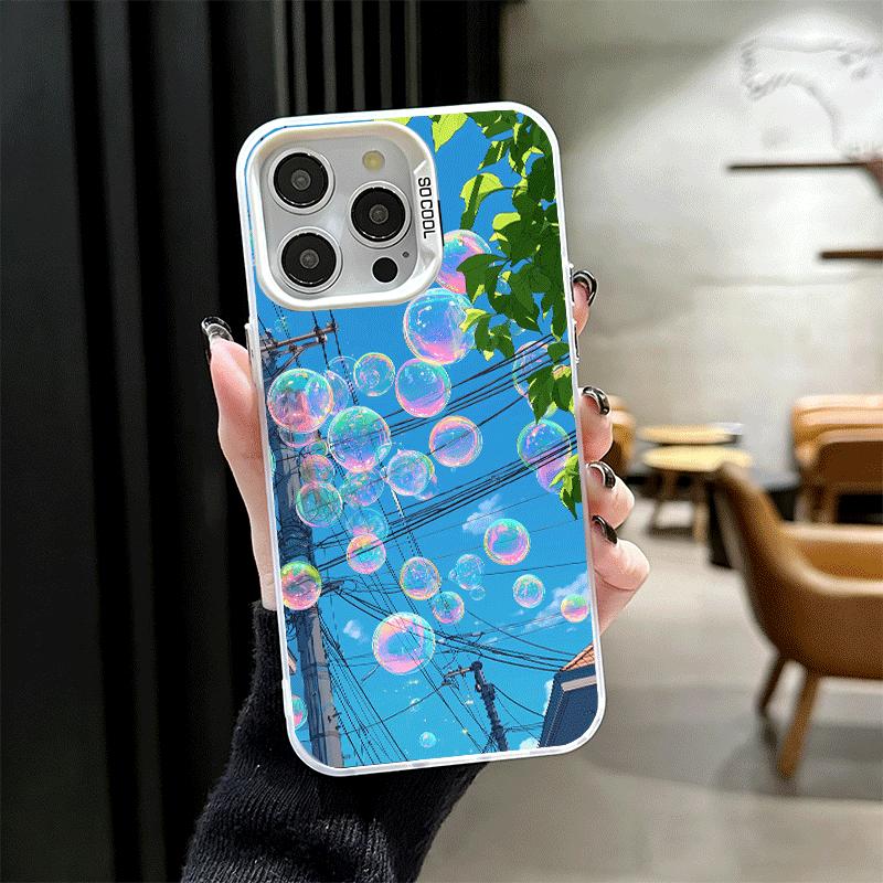 Anime Aesthetic Scenery Soft Phone Case for iPhone 15 16 17 Pro Max 17Air 16E 14 Plus 13 12 Mini Shockproof Cover Back Shell