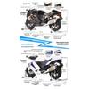 1/6 Suzuki Hayabusa Cool Alloy Motorcycle Model, Cool Sound and Light, Exhaust Pipe Sprayable, The Best Collection for Motorcycle Enthusiasts