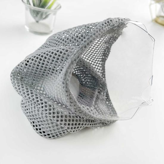 Cat Head Cover Breathable Adjustable Cat Muzzle Pet Grooming Restraint Head Cover to Prevent Biting for Grooming Nail Trimming