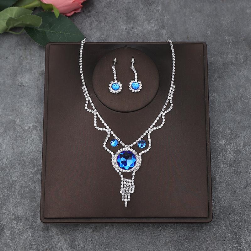 Set di Collana e Orecchini alla Moda in Stile Coreano: Accessori Perfetti per Matrimonio Sposa