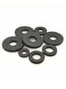 Thickened Black Iron Flat Washer for Screws, Non-standard Round Design