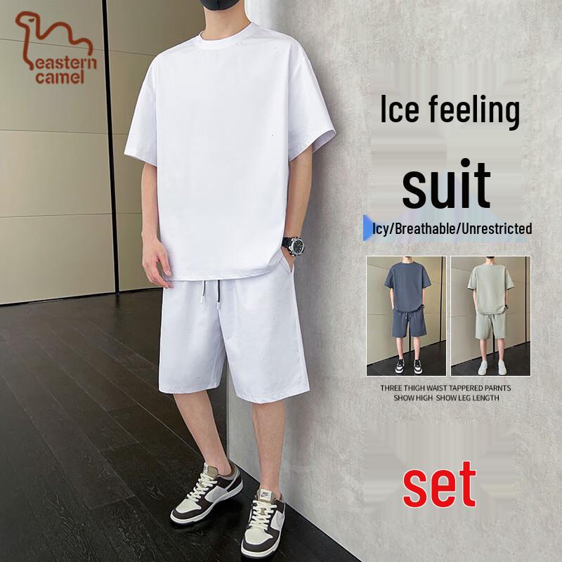 Eastern Camel Men s Summer Sportswear Two-Piece Set 4XL