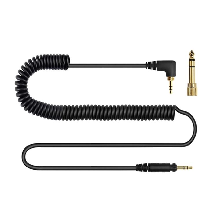 Spring Flexible Headphone Cord For EAH DJ1200 with Adjustable Length and Interferences Resistant Properties