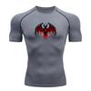 Men's Compression Fitness Sports T-Shirt, Gothic Tribal Red