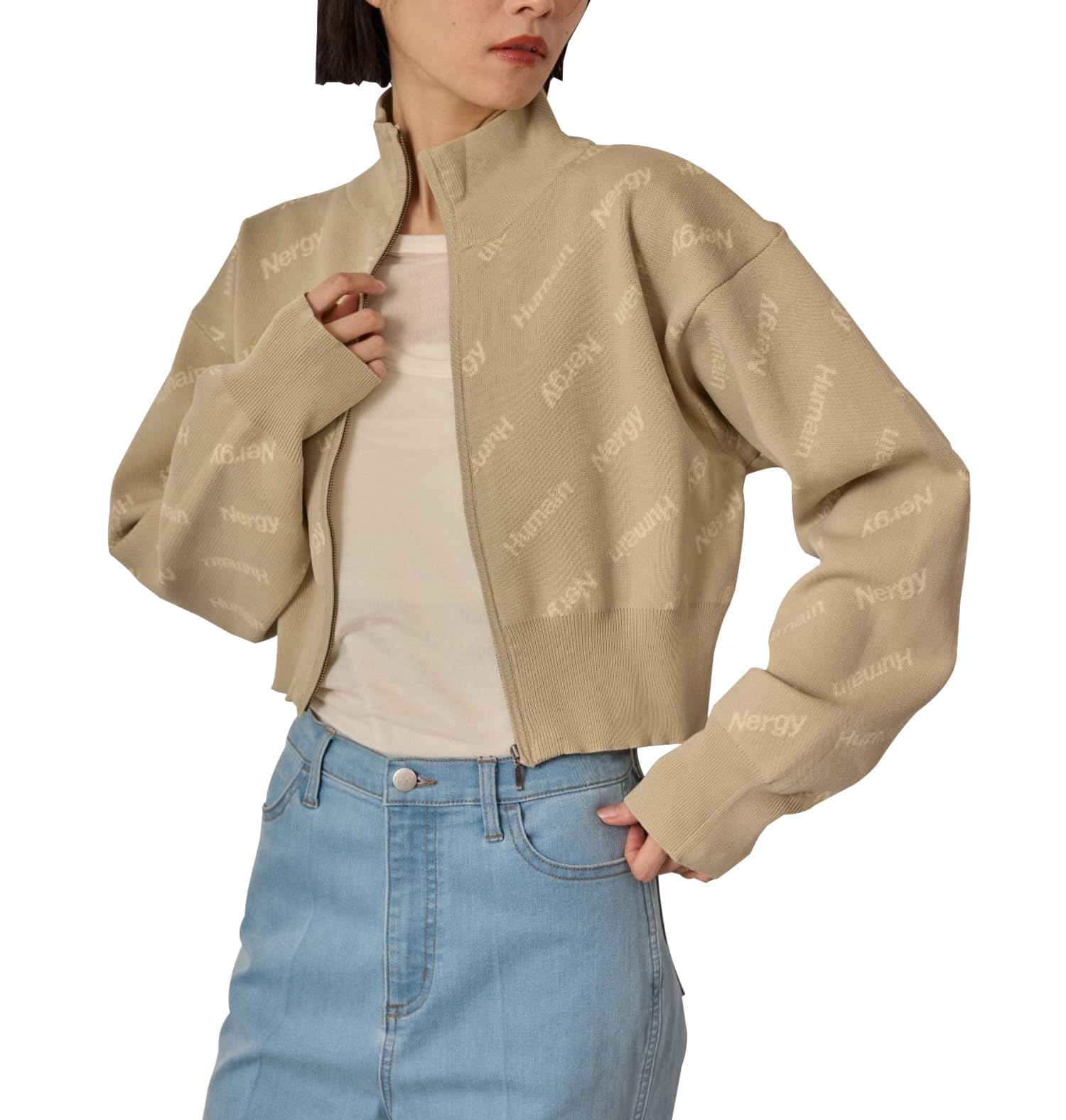 

Nergy UV Jacquard Knit Beige F Jacket, Women s, NJK33110, (27),