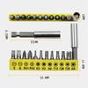 L-Shaped Double Head Screwdriver Utility Mini Socket Wrench 1/4" 6.35mm Screwdriver Bits Key Tool And Screwdriver Bit Drill Set