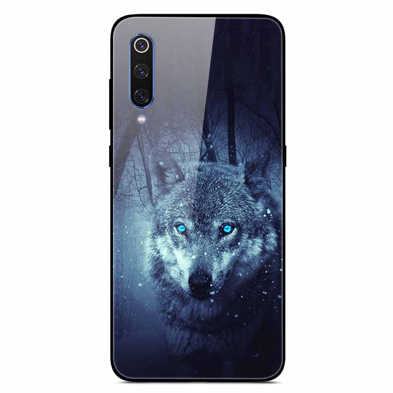For Xiaomi Mi A3 Cases Luxury Tempered Glass Space Phone Covers for Xiaomi MI 9 Lite Case 9lite MiA3 Hard Back Shell Protective
