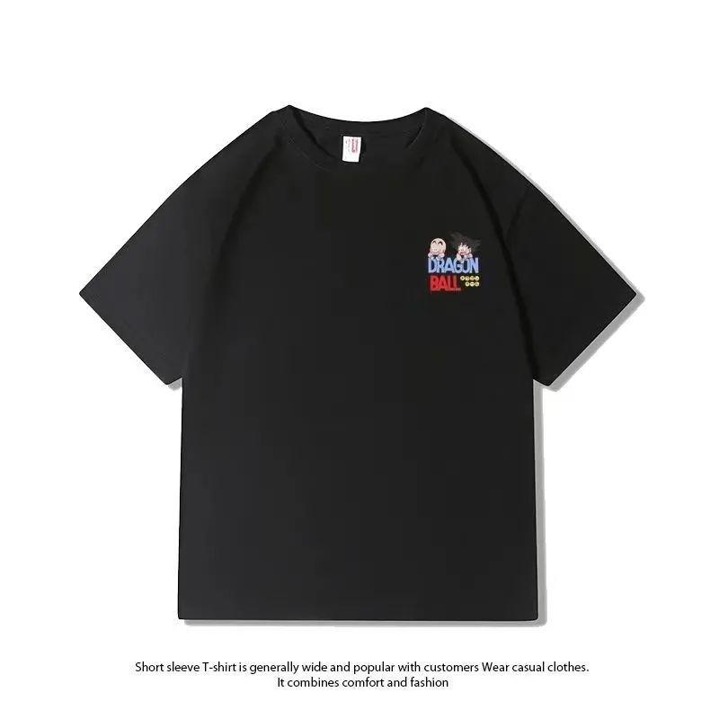 Dragon Ball Joint Surrounding 2025 Summer New Cotton Shortsleeved Animation Wukong Casual Loose Tshirt Ins Shortsleeved Top