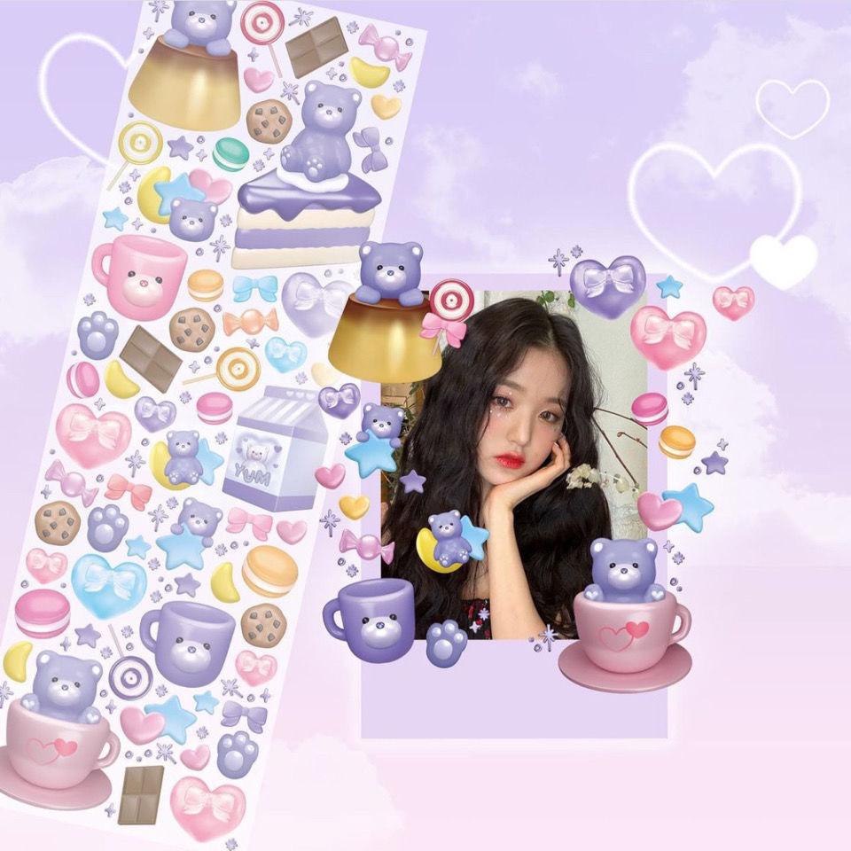 Корейская популярная рождественская наклейка в виде мармеладного мишки — фото 3