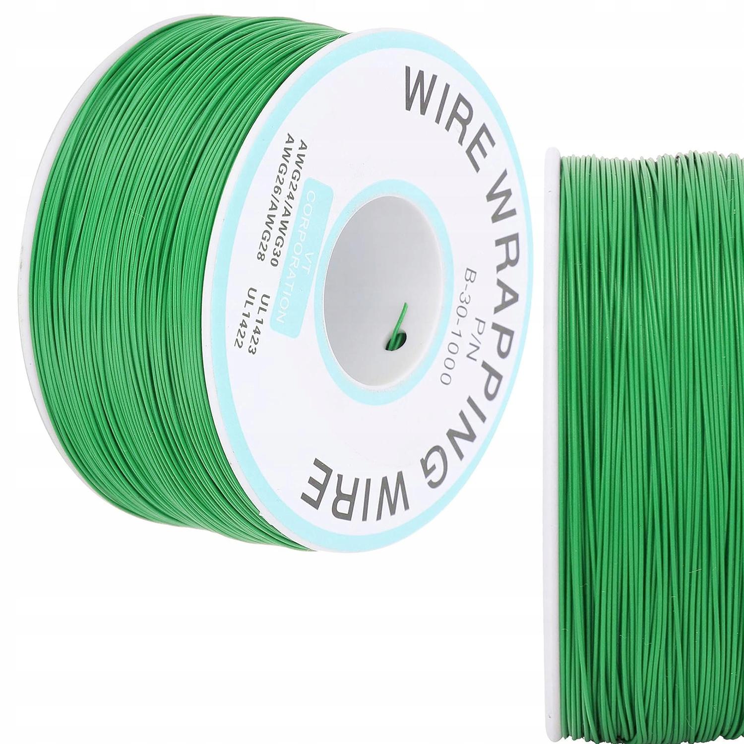 

Rosfix Przewód Kynar AWG 0.25mm Zielony 200m – Niskonapięciowy | Średnica 0.25mm | Miedź Cynowana z Izolacją PVC