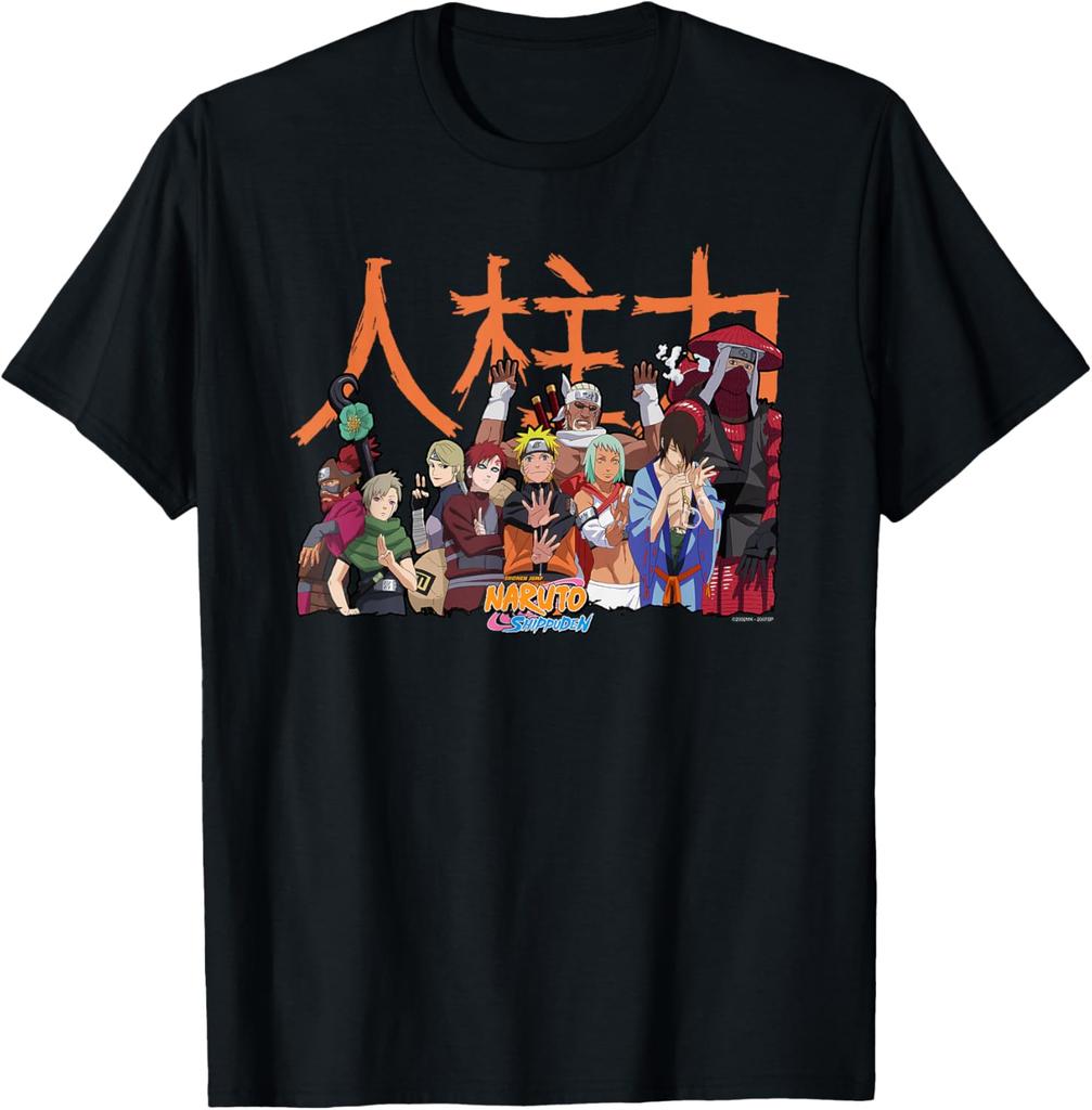 Naruto Shippuden Jinchuuriki Group Anime Tshirt S6xl