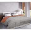 CALGARY Warm Microfiber Duvet 400g/m² Pebble &; Ginger 220x240cm