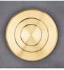 Luxury Gold Stainless Steel Round Tray for Cosmetics, Storage, and Desserts