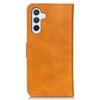 For Samsung Galaxy S24 FE Stand Case Cowhide Texture Leather Phone Cover