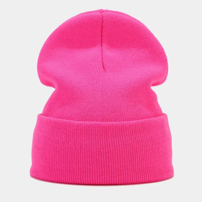 Solid Knitted Hat Winter Autumn Keep Warm Outdoor Women Men Wool Beanies Ear Gorras Ski Caps Cycling Hip Hop Skateboard Hat