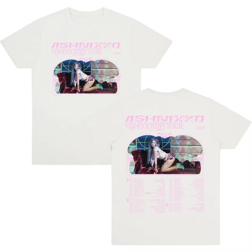 

2026 Ashnikko Smoochies TourTshirt Fashion Graphic Unisex Women Harajuku Streetwear Tee Aesthetic Cotton Comfort Clothes Ins Y2k S