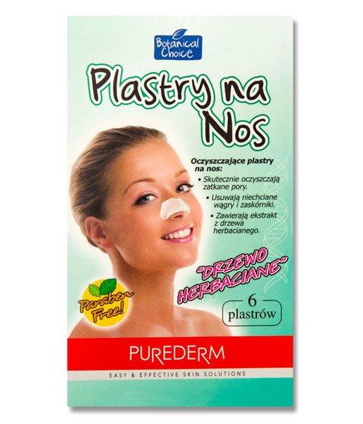 Purederm Plastry Na Nos Drzewo Herbaciane 6Szt