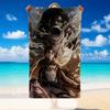Quick Dry Beach Towel Attack on Titan Pattern, Lightweight Absorbent Towel for Pool Beach Vacation Use