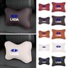Leather Car Headrest Lumbar Support Backrest Neck Pillow Accessories For Lada Priora Sedan Sport Kalina Granta Vesta Niva Largus