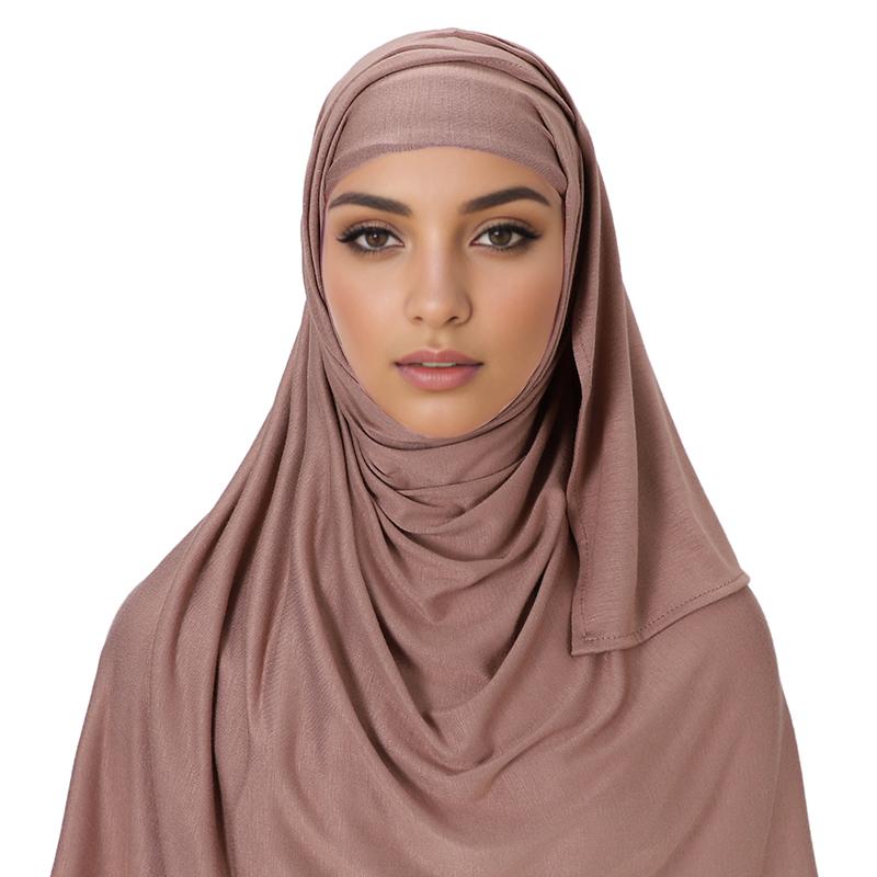 Muslim Modal Adjustable Scarf Rope Cap Jersey Lnstant Hijab Soft Turban Plain Shawl Solid Headband Wraps Foulard Femme