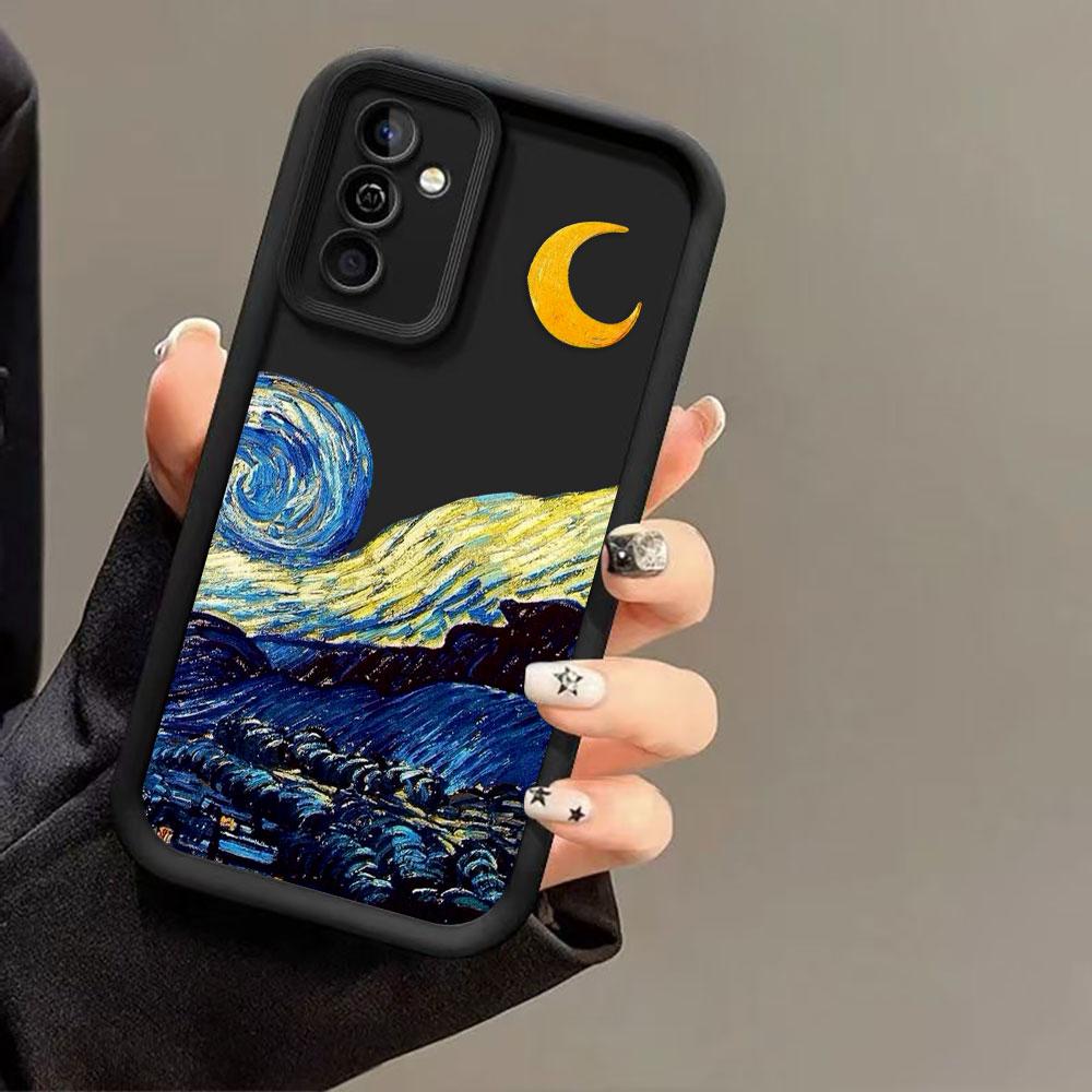 The S-Starry Night Art Cover Phone Case For HONOR 600 400 90 LITE 300 200 70 50 20 10I 9X 8X PRO DIY Case Shell Funda Capa Coque