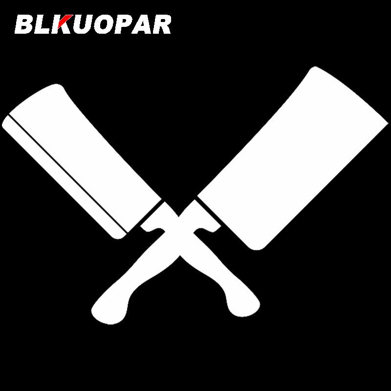 BLKUOPAR for Knife Icon Car Stickers Sunscreen Personality Waterproof Decals Die Cut Scratch Proof Surfboard Vinyl Car Wrap