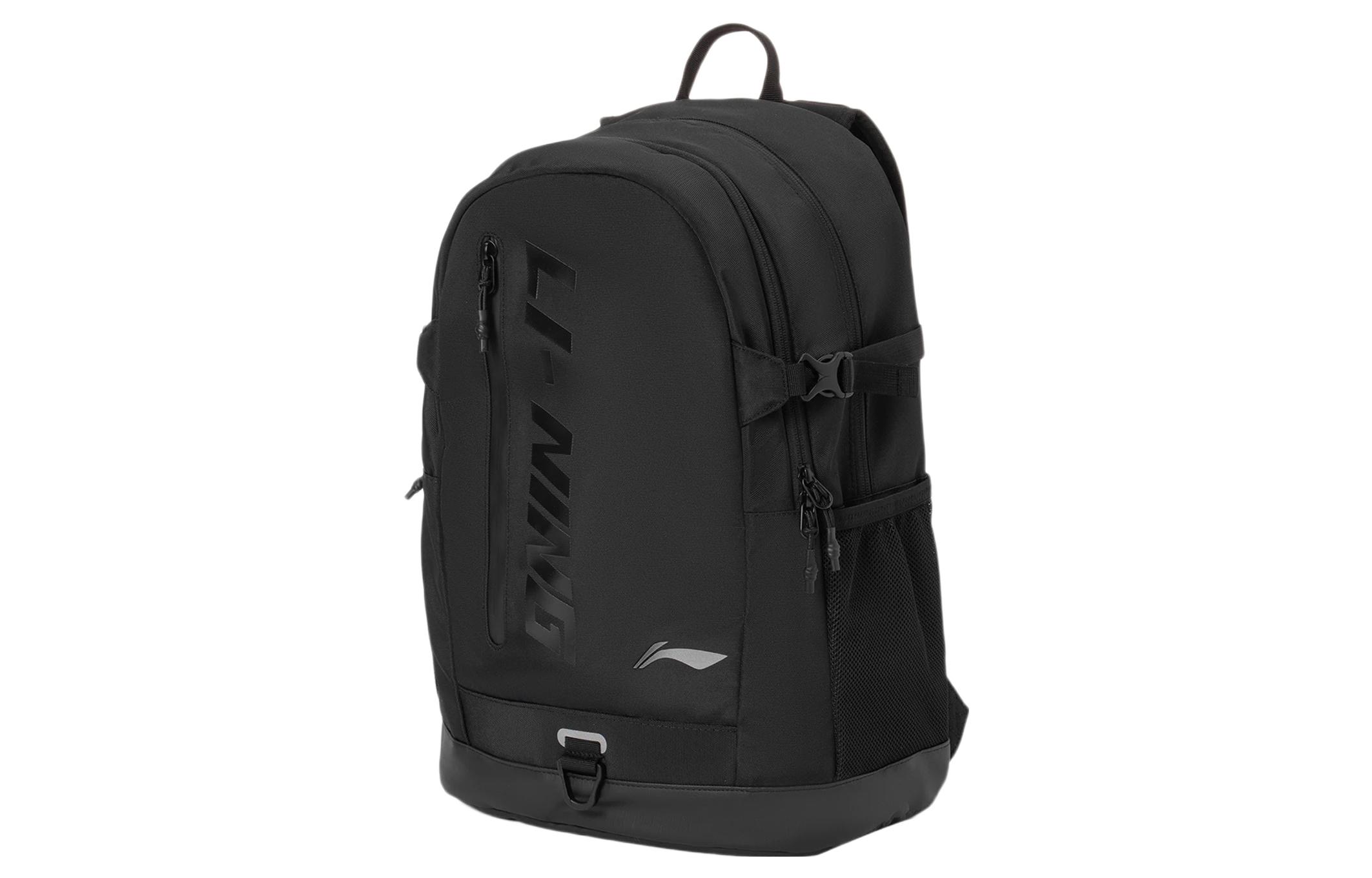 Li Ning Training Series Fabric Laptop Bag Backpack Regular Unisex Black ABSR192-1