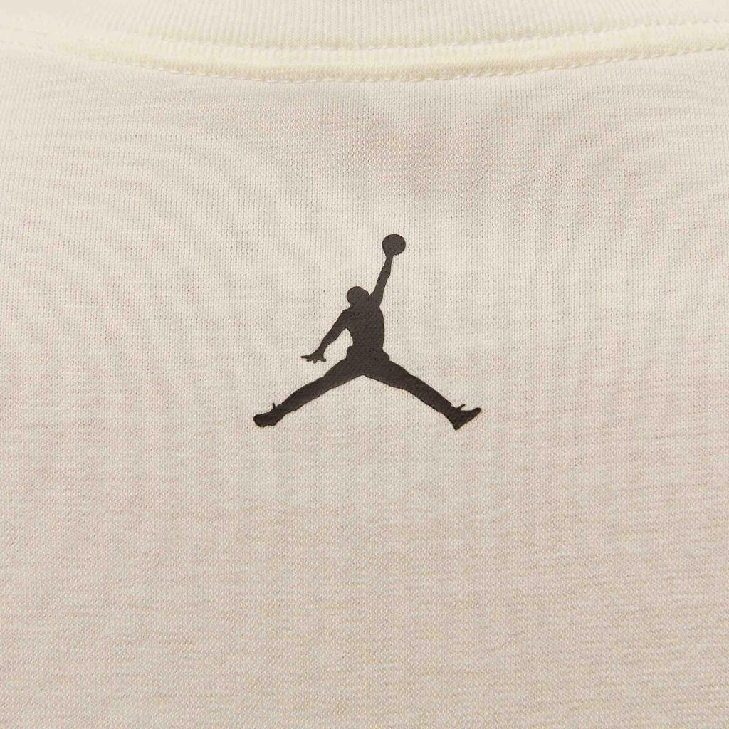 Jordan Oversized Moisture-Wicking Comfortable Soft Loose Round Neck Fashionable Versatile Short Sleeve T-Shirt Women Tops Sail-White IB7032-133