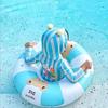 Bóia de Natação para Bebê Brinquedo Anel de Natação Inflável Assento Flutuante de Segurança com Cobertura Criança Verão Água Piscina Equipamento de Brincadeira Brinquedo de Praia