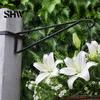 Outdoor Decorative Hook 4PCS Metal Plant Hanger Bracket, Wall Mounted Vertical Hooks, Garden Decor Accessories Strong Load-bearing Capacity