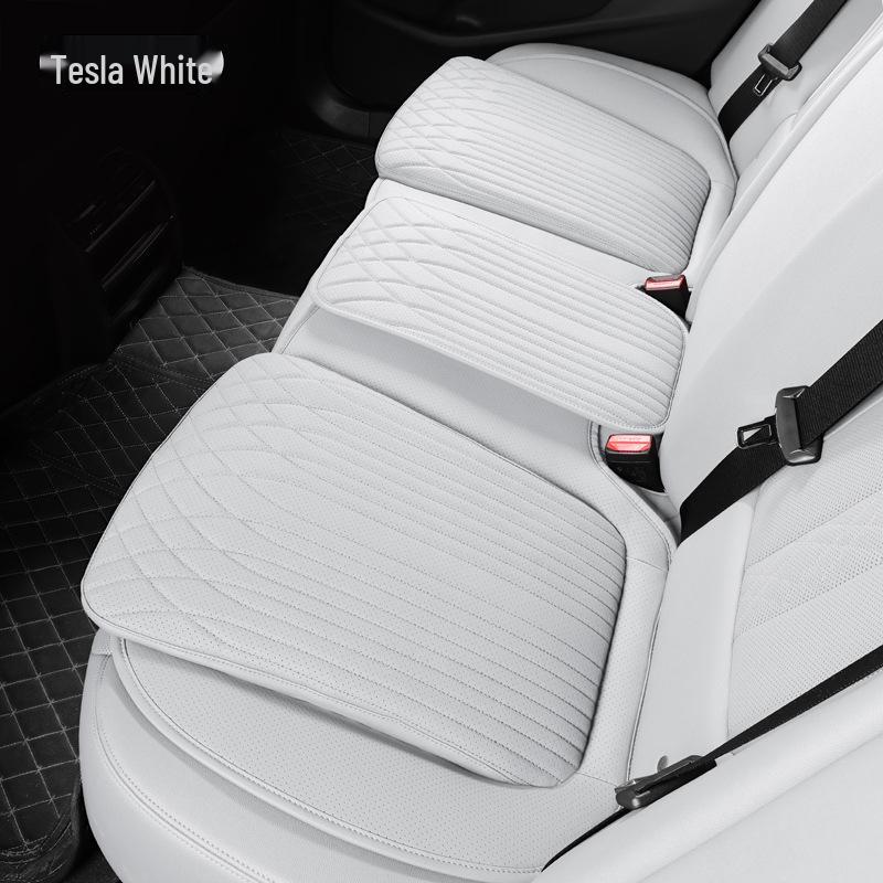 Tesla Universal Leather Seat Covers - All-Season Driver and Passenger Pads