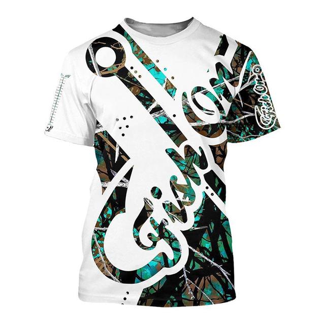 Fishing Graphic 3d Print Men's T-Shirt Summer Short Sleeve Tees Tops Harajuku Fashion Casual Oversized Man Clothing Camisetas