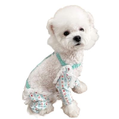 Adjustable Waistband Dog Leg Protections Pants Flower Print Fabric Dust Resistant Design