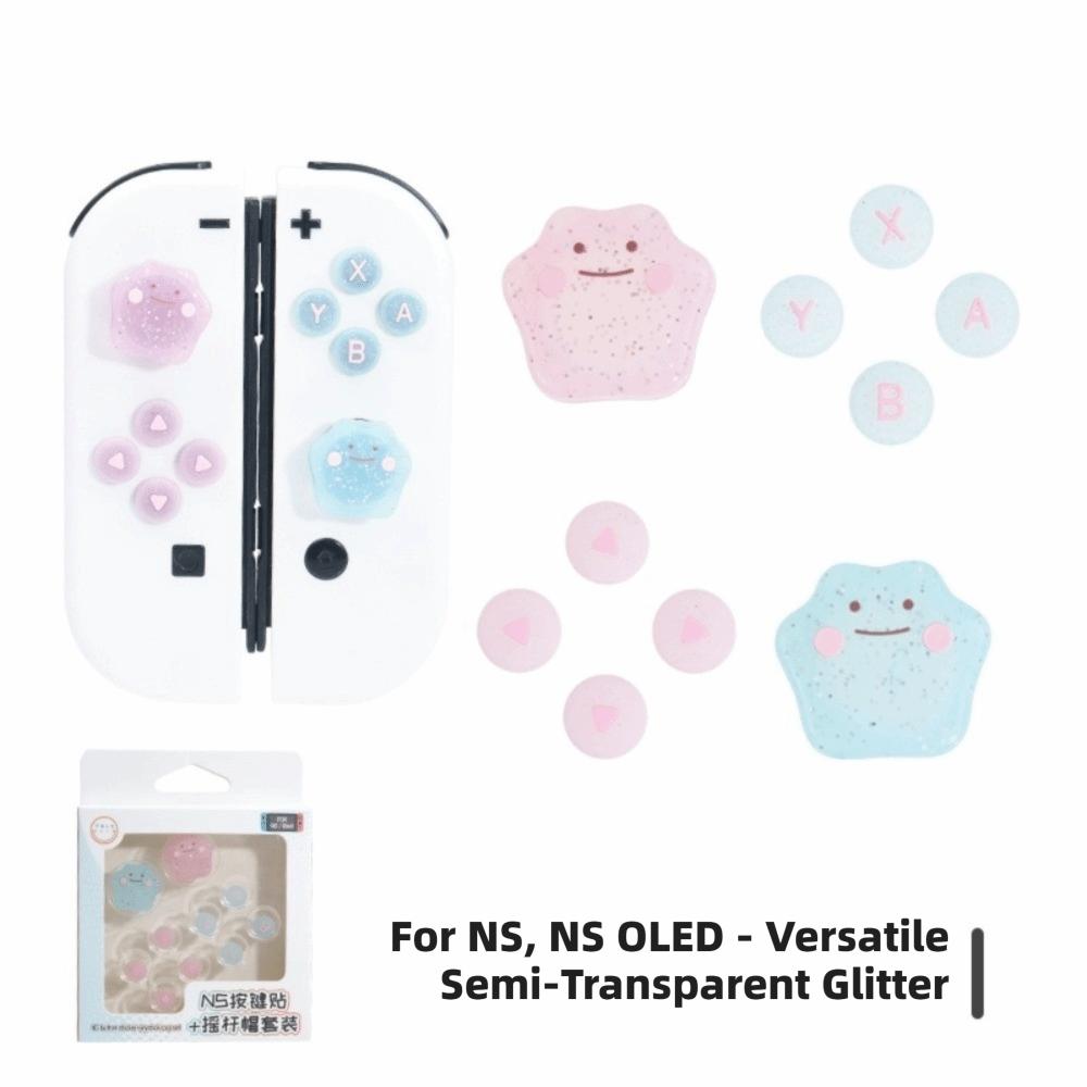 A Set Protective Silicone Thumb Grips Button Caps for Nintendo Switch NS1 NS2 Gaming Accessories