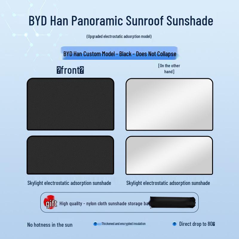 BYD Seal Tang Han Suede Heat Insulation Sunroof Shade