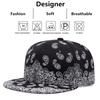New Fashion West Coast Cashew Flower Printing Snapback Cap Outdoor Sun Men Woman Baseball Hat Adjustable