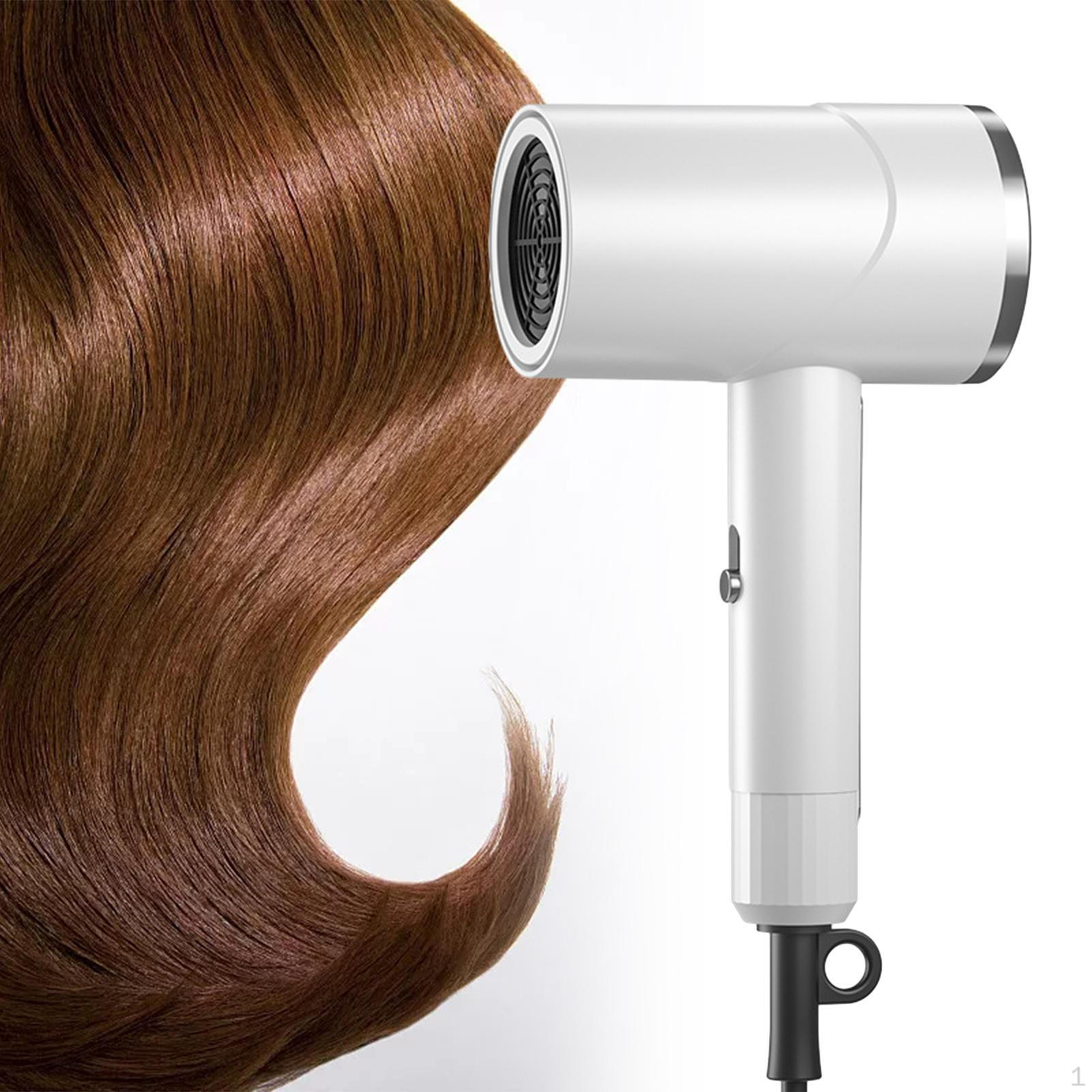 

Hair Dryer Portable 2 Heat Speed Settings Fast Drying Home Use Blow Adjustable Styling білий