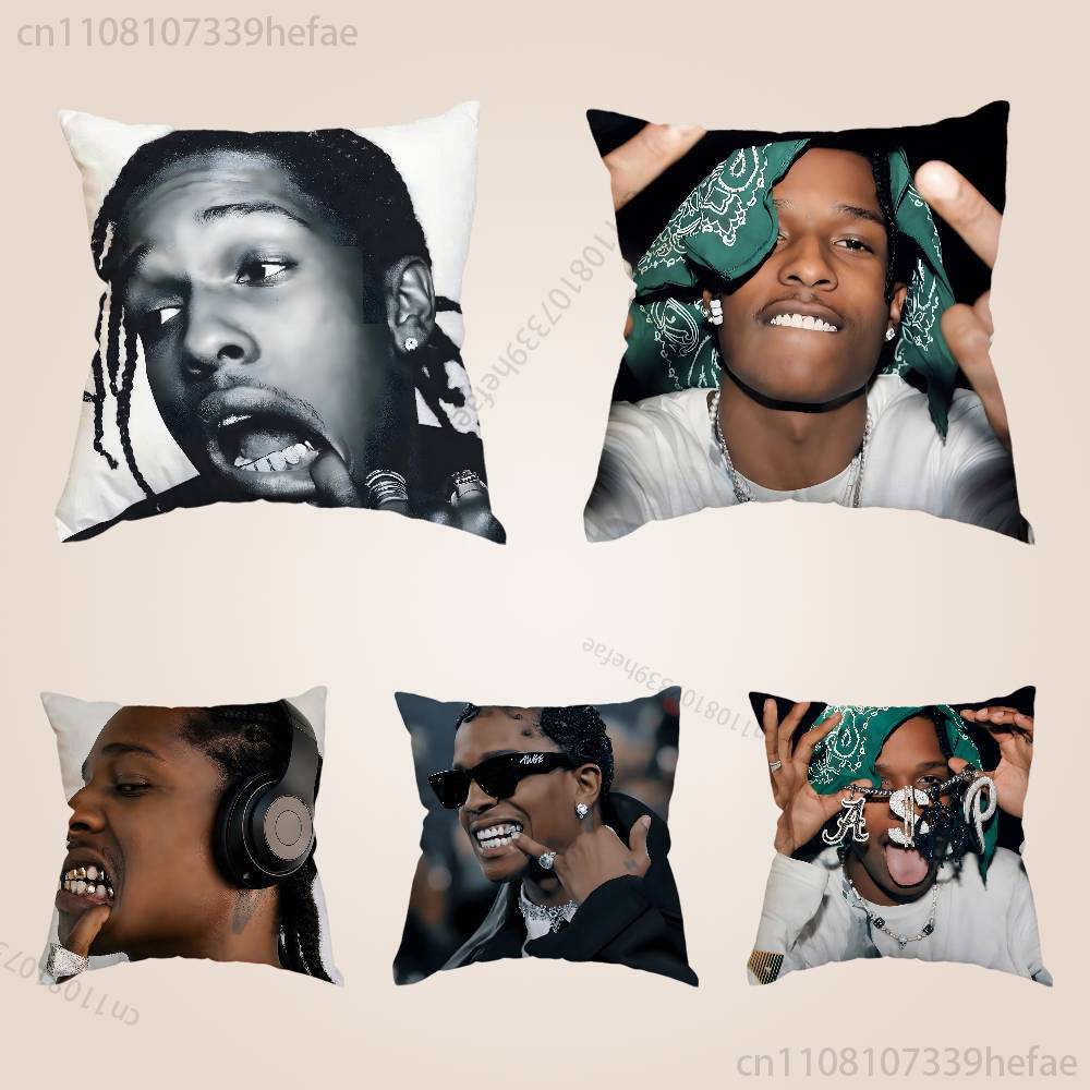 Rapper AASAP RRocky Print Polyester Pillow Case for Valentine gift Home Sofa Cushion Cover Decoration Custom