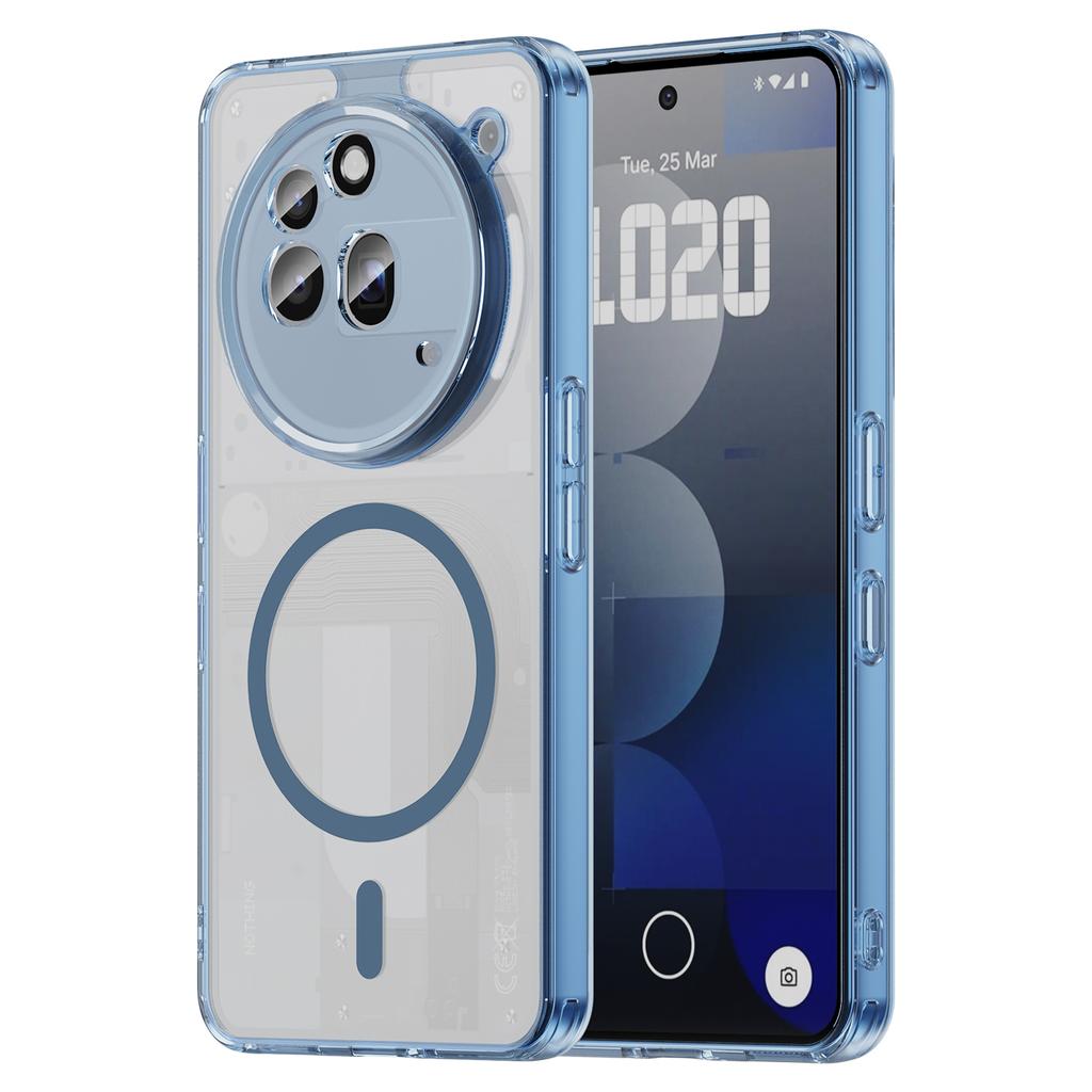 Nothing Phone 3A Pro Phone Case,Transparent Magnetic Shockproof Slim Phone Case Cover for Nothing Phone 3A Pro