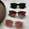 Retro Trendy Large Frame Sunglasses Outdoor Travel Driving Sun Shades Eyewear Women Fashion Eye Protection UV400 Sun Glasses