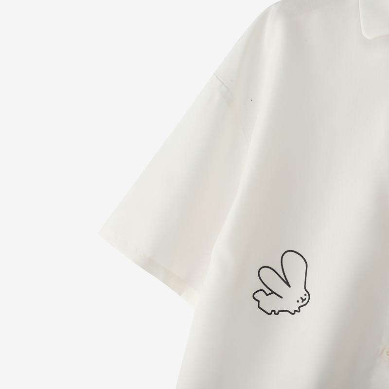 ZANZEA Damen Umlegekragen Sommer Casual Kurzarm Bluse