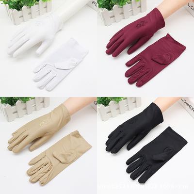 Elastan Frühling und Herbst Sommer Hohe Elastizität Damen Dünn UV Sonnenschutz Performance Tanzschmuck Etikette Fahrhandschuhe