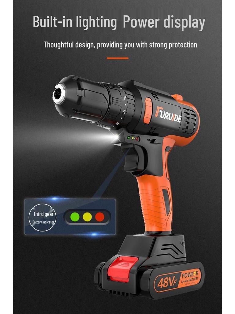 Electric Drill & Multi-Tool Set for Household and Woodworking Repairs.