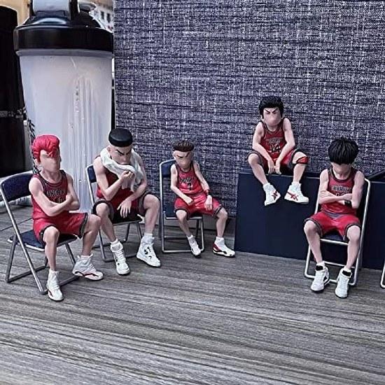 Sakuragi HanamichiMiyagi RyoutaMitsui HisashiRukawa KaedeSlam DunkAction Figure5 Pieces7-8cmPVC Anime Scene Model ToyFinished ProductGift