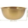 Multi-functional Stainless Steel Rice Washing Bowl - Gold Kitchen Strainer for Rice, Vegetables & Fruit - Durable and Elegant Design