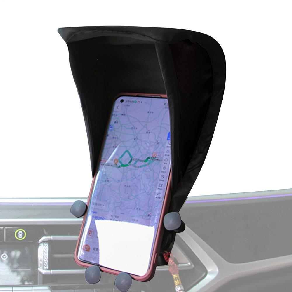 Phone Shade for Car Foldable Anti-Glare Universal Heat-Insulating Car Phone Sun Shade for Women Men Motorcycle SUV RV Sedan