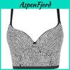 Street Style Pailletten-Camisole Mit Abnehmbaren Trägern Für Clubwear Und Nachtleben